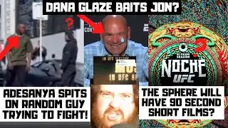 Adesanya Road Rage? Claims N Word Used? Dana Posts Jones Glaze Promo? Jones Baited? Sphere Update?