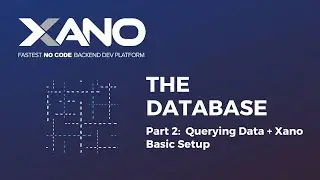 The Database - Part 2: Querying Data + Xano Basic Database Setup