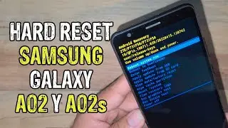 🥇 Hard reset Samsung A02 y A02s | Formatear y quitar patrón de bloqueo