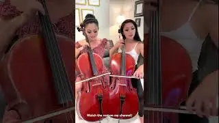 What does 🐝 sound like?? 2 tina Guo clones play Cello - #cello #violin Flight of the Bumble Be