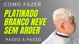 PLATINADO MASCULINO (❄️Branco NÉVE) 😱❄️⛄️passo a passo a melhor aula