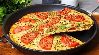 Just pour the eggs over the zucchini! Incredibly satisfying, quick and easy!