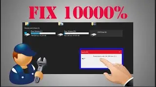 How to FIX USB Flash Drive Alert Please Insert a Disk into USB Drive 2020.
