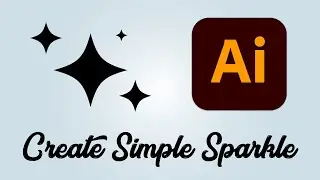 How to create simple sparkle shape in Adobe Illustrator