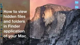 How to view hidden files in Mac Finder