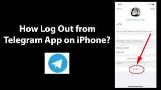 How to Log Out from Telegram App on iPhone?