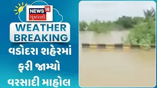 Vadodara News: વડોદરા શહેરમાં ફરી જામ્યો વરસાદી માહોલ | Monsoon | Rain | Weather Upadate | News18