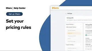 Set up DSers - Set your pricing rules - DSers