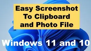 Win + PrtScr - Easy Windows 10 & 11 Screenshot or photo