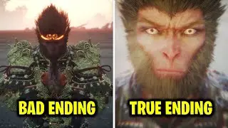 Bad Ending vs True Ending | Black Myth Wukong (All Endings)