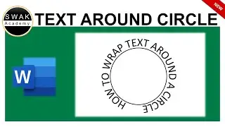 How to Wrap Text Around a Circle In MS Word | Write Text In a Curve in Microsoft Word