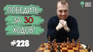 Победить за 30 ходов № 228. Английское начало. Каверзный разгром