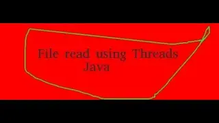 read text file using threads java