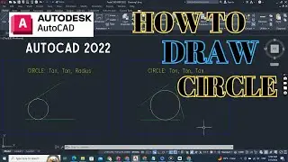 How to Draw a Circle in AutoCAD 2022 | AutoCAD Tutorial for beginners 
