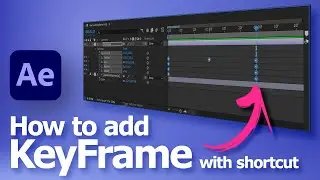 How to add keyframe in After Effects 2024 with shortcut