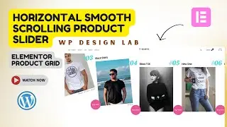 Horizontal Smooth Scrolling Elementor Product Carousel Slider