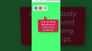 Change Background Color on Click Using JavaScript | JavaScript Examples #shorts