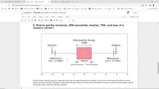 How to get the minimum, 25th percentile, median, 75th, and max of a numeric series?