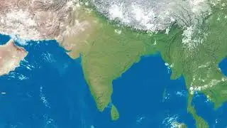 India Zoom map stock Video footage