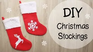 DIY CHRISTMAS STOCKINGS 🎄 | with FREE Templates