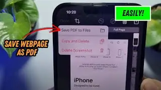 How to Save webpage as PDF in iPhone 2024 | Full Guide