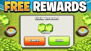 Get 500 FREE Gems & Rewards from Supercell in Clash of Clans