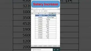 Calculate Salary With Increase Percentage % @BrainUpp