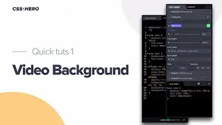 How to add a Video Background to a div