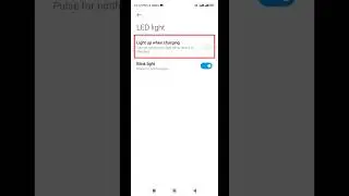 How to enable light up when charging | charging led light