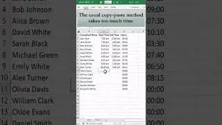 Quickly Copy and Paste Data Using Shortcut Keys in Excel