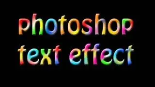 Tutorial Photoshop CS5 - multicolored text