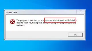 Api Ms Win Crt Runtime l1 1 0 Dll Is Missing | Api-Ms-Win-Crt-Runtime-l1-1-0.Dll is missing win 7