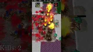 70 подрывников против 25 башен! #shorts #Warcraft #Warcraft3