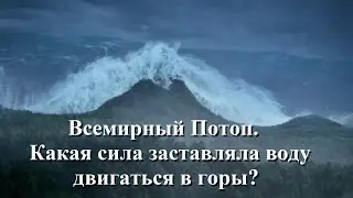 Всемирный Потоп.  Какая сила заставляла воду двигаться в горы.