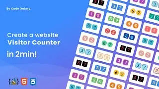 How to create a website visitor counter in HTML | Hindi / Urdu