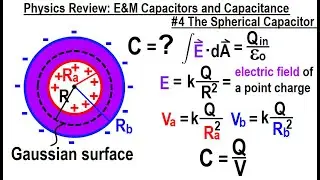 Physics Review: E&M Capacitors and Capacitance #4 The Spherical Capacitor