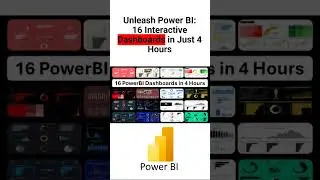 Unleash Power BI: 16 Interactive Dashboards in Just 4 Hours #shorts  #powerbi #tutorial