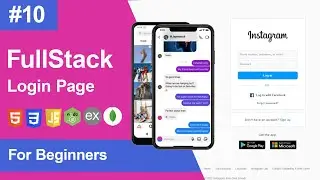 10 | How to Build a Fullstack Instagram Login Page | HTML, CSS, JS, Express, Node, MongoDB