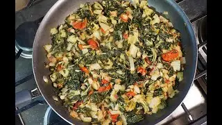 Fry Pak Choi With Saltfish | CaribbeanPot.com