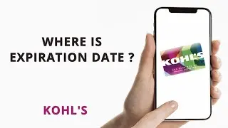 Where is the expiration date on Kohl's credit card