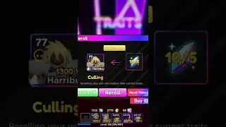 Rerolling traits on my herubu Evo comment if it’s a W or L Rerolling traits!!!!!!