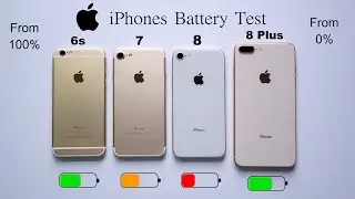 iPhone 8 Plus vs 8 vs 7 vs 6s Battery Test 100% To 0% | iPhones Under 10K (HINDI)