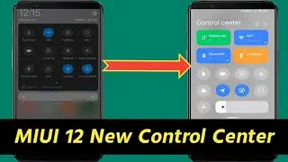 MIUI 12 New Control Center | New Control Panel Enable | Miui 12 Hidden Features | New Control Center