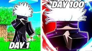 I Played Minecraft Jujutsu Kaisen As GOJO SATORU For 100 DAYS… This Is What Happened