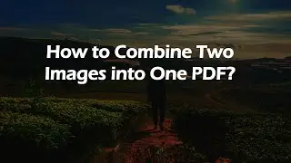 How to Combine Two Images into One PDF?