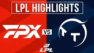 FPX vs TT Highlights ALL GAMES | LPL 2024 Spring | FunPlus Phoenix vs TT Gaming