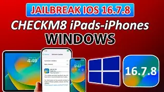 🔥 Jailbreak Latest iOS 16.7.8 on Windows PaleRa1n Windows iOS 17.5.1/15.8.2/16.7.8 iPads/iPhone 6S-X