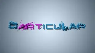 After effect tutorial - Particles text using trapcode particular