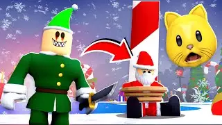 EVIL ELF TRIED TO KILL SANTA?! [ROBLOX Christmas Story]