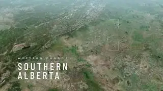 Southern Alberta Flyover Graphic Using GEOLayers 3